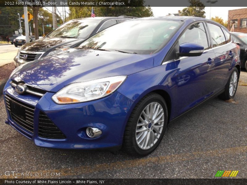 Blue Candy Metallic / Charcoal Black 2012 Ford Focus SEL 5-Door