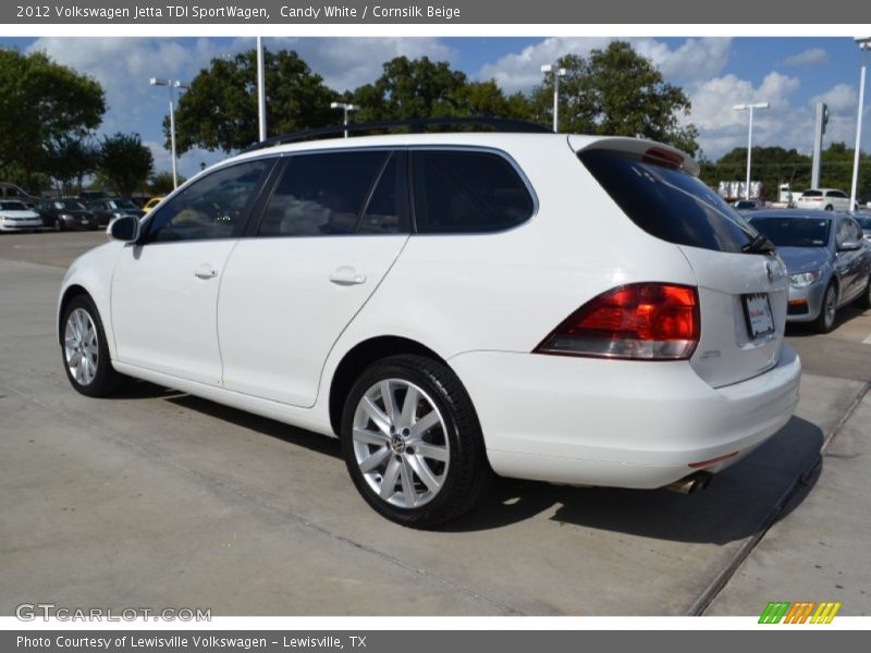 Candy White / Cornsilk Beige 2012 Volkswagen Jetta TDI SportWagen