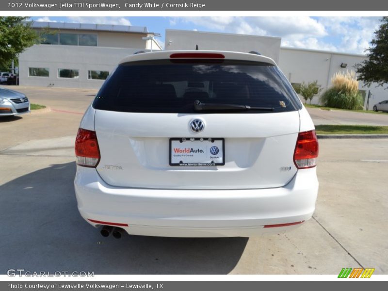 Candy White / Cornsilk Beige 2012 Volkswagen Jetta TDI SportWagen