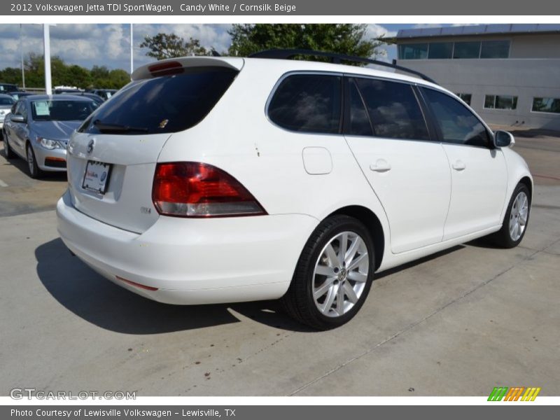 Candy White / Cornsilk Beige 2012 Volkswagen Jetta TDI SportWagen