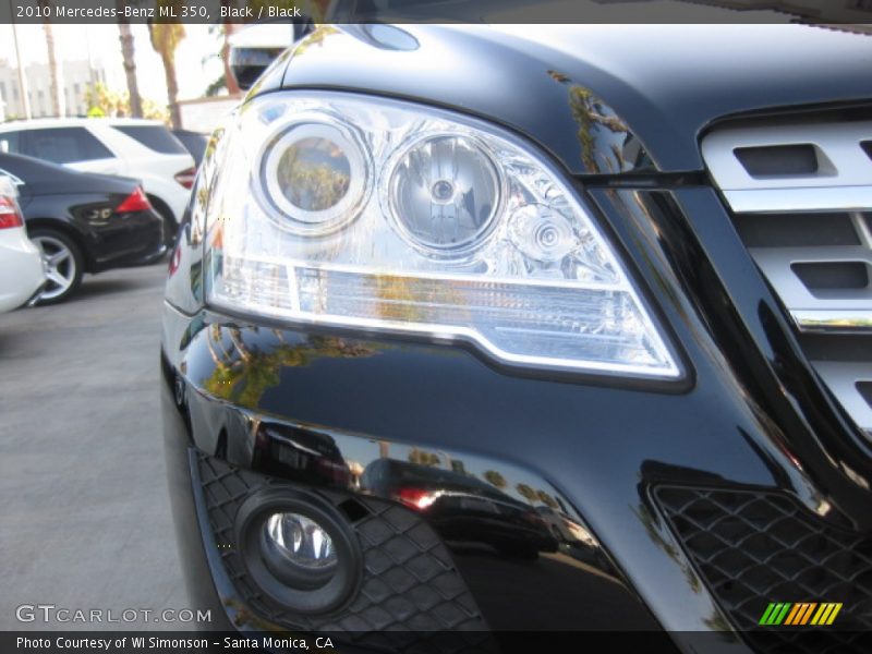 Black / Black 2010 Mercedes-Benz ML 350