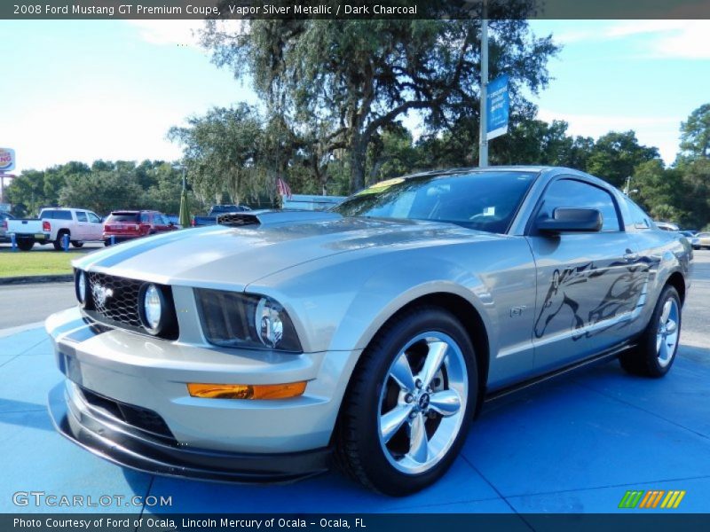 Vapor Silver Metallic / Dark Charcoal 2008 Ford Mustang GT Premium Coupe