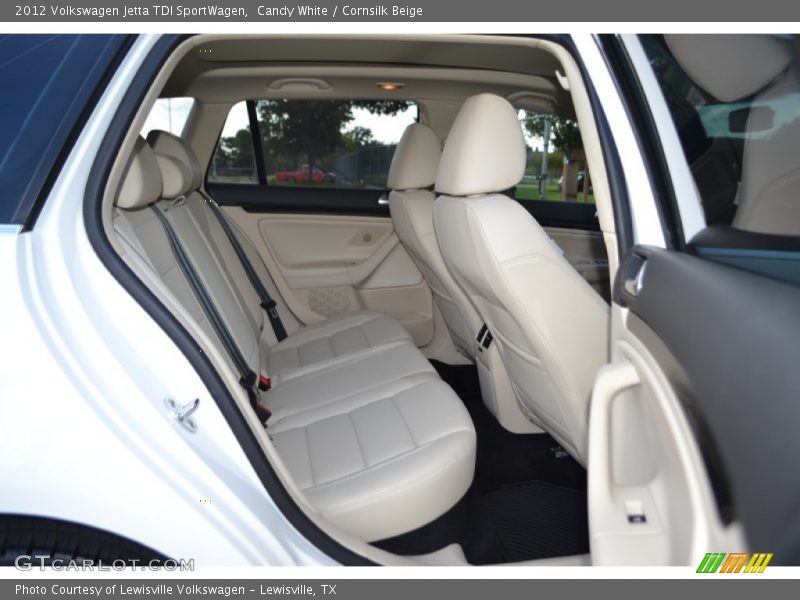 Candy White / Cornsilk Beige 2012 Volkswagen Jetta TDI SportWagen