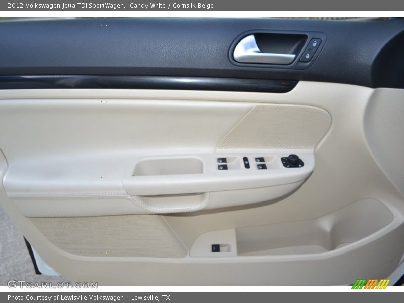 Candy White / Cornsilk Beige 2012 Volkswagen Jetta TDI SportWagen