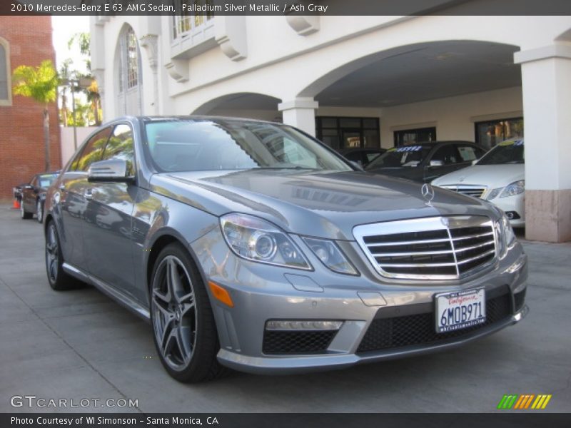 Palladium Silver Metallic / Ash Gray 2010 Mercedes-Benz E 63 AMG Sedan