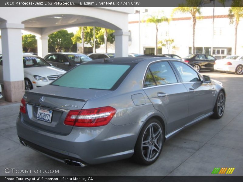 Palladium Silver Metallic / Ash Gray 2010 Mercedes-Benz E 63 AMG Sedan