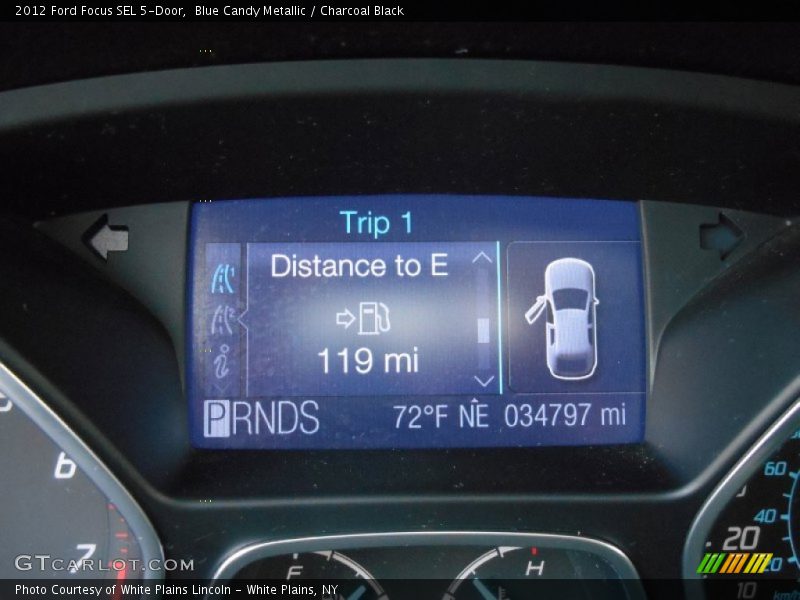 Blue Candy Metallic / Charcoal Black 2012 Ford Focus SEL 5-Door
