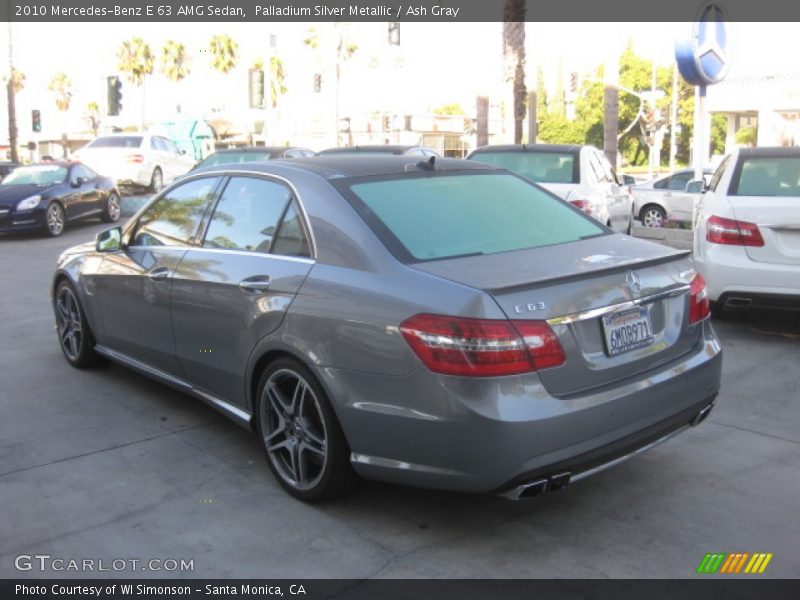 Palladium Silver Metallic / Ash Gray 2010 Mercedes-Benz E 63 AMG Sedan