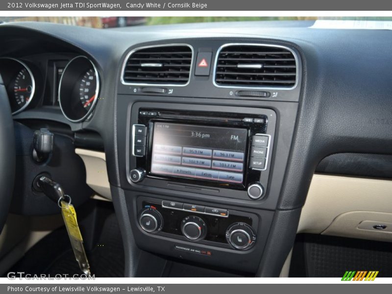 Candy White / Cornsilk Beige 2012 Volkswagen Jetta TDI SportWagen
