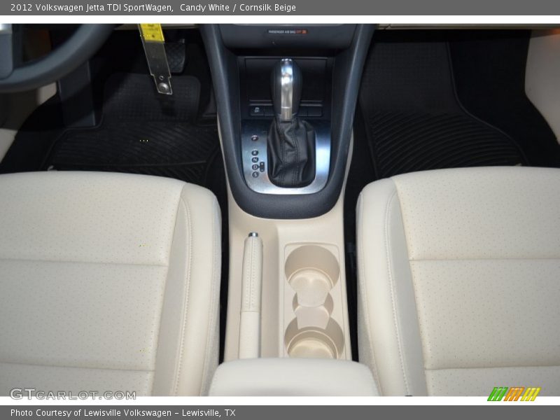 Candy White / Cornsilk Beige 2012 Volkswagen Jetta TDI SportWagen