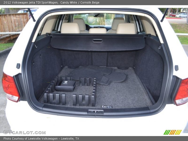 Candy White / Cornsilk Beige 2012 Volkswagen Jetta TDI SportWagen