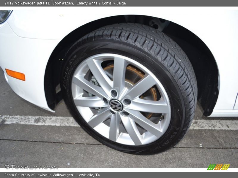 Candy White / Cornsilk Beige 2012 Volkswagen Jetta TDI SportWagen