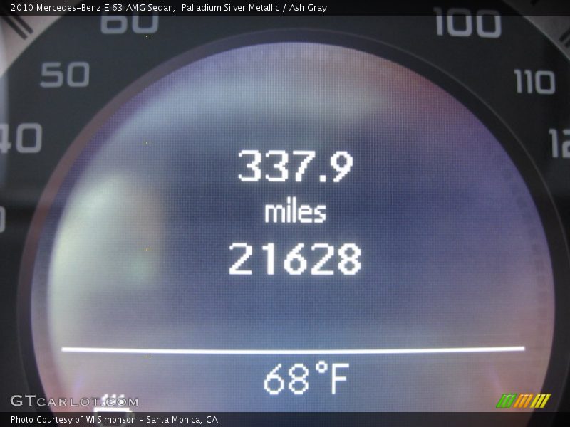 Palladium Silver Metallic / Ash Gray 2010 Mercedes-Benz E 63 AMG Sedan
