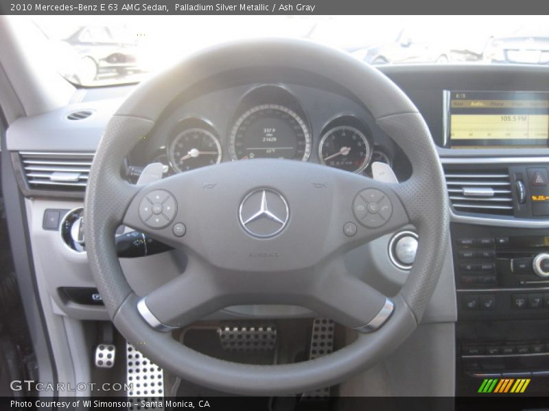 Palladium Silver Metallic / Ash Gray 2010 Mercedes-Benz E 63 AMG Sedan
