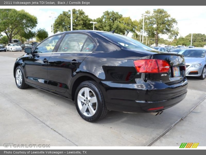 Black / Cornsilk Beige 2011 Volkswagen Jetta TDI Sedan