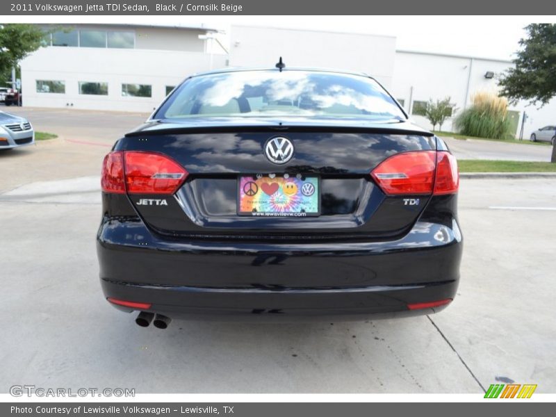 Black / Cornsilk Beige 2011 Volkswagen Jetta TDI Sedan