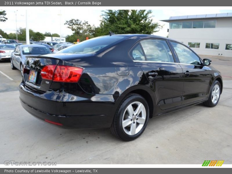 Black / Cornsilk Beige 2011 Volkswagen Jetta TDI Sedan