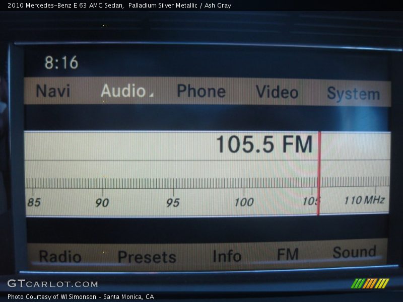 Palladium Silver Metallic / Ash Gray 2010 Mercedes-Benz E 63 AMG Sedan