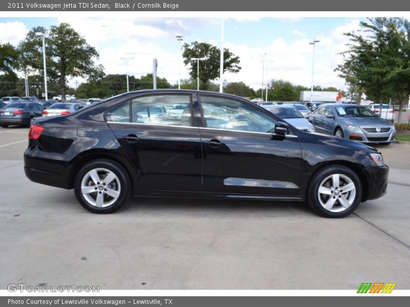 Black / Cornsilk Beige 2011 Volkswagen Jetta TDI Sedan