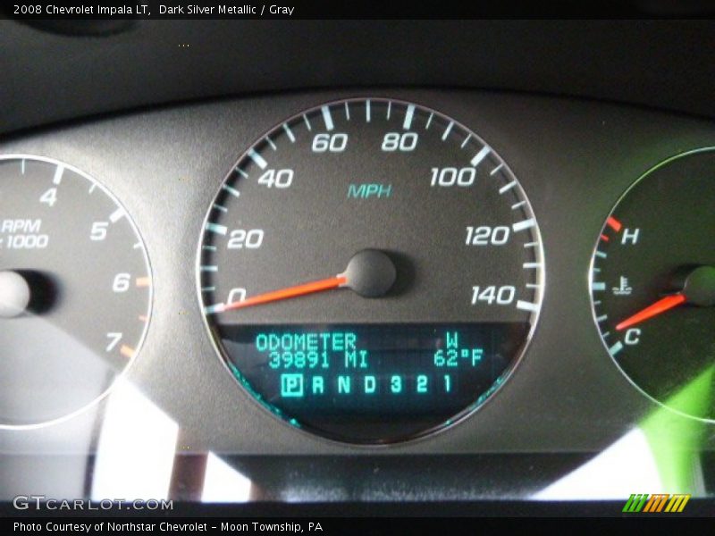 Dark Silver Metallic / Gray 2008 Chevrolet Impala LT