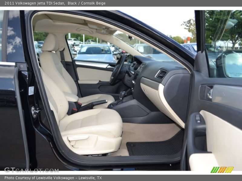 Black / Cornsilk Beige 2011 Volkswagen Jetta TDI Sedan