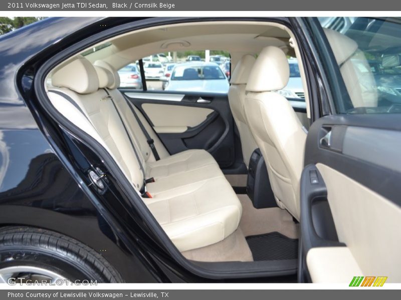 Black / Cornsilk Beige 2011 Volkswagen Jetta TDI Sedan