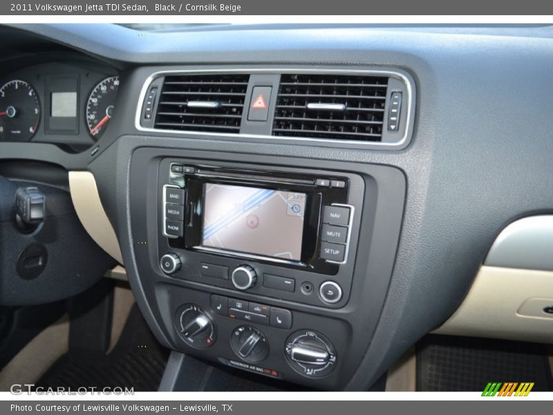 Black / Cornsilk Beige 2011 Volkswagen Jetta TDI Sedan