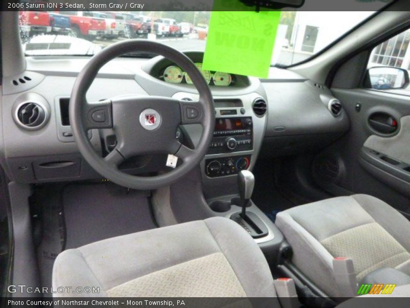 Storm Gray / Gray 2006 Saturn ION 3 Sedan