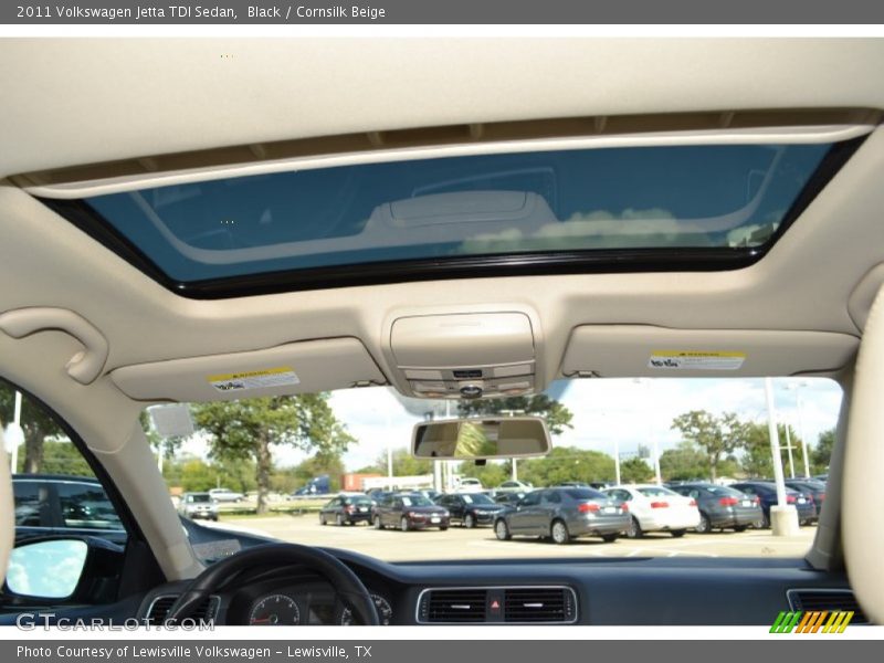 Black / Cornsilk Beige 2011 Volkswagen Jetta TDI Sedan