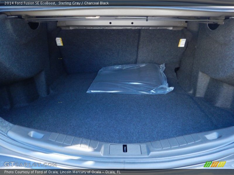 Sterling Gray / Charcoal Black 2014 Ford Fusion SE EcoBoost