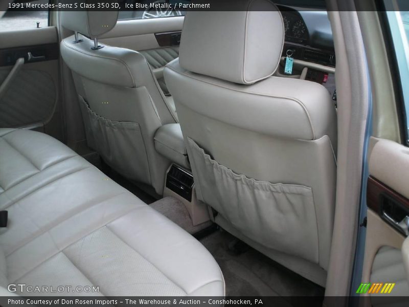 Ice Blue Metallic / Parchment 1991 Mercedes-Benz S Class 350 SD