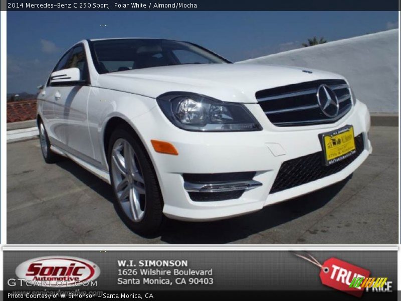 Polar White / Almond/Mocha 2014 Mercedes-Benz C 250 Sport