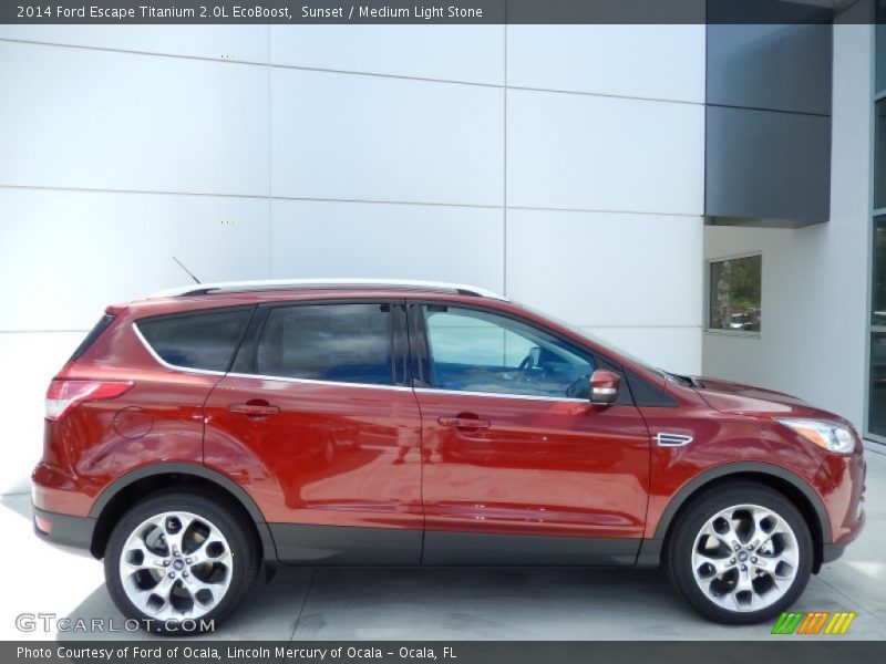 Sunset / Medium Light Stone 2014 Ford Escape Titanium 2.0L EcoBoost