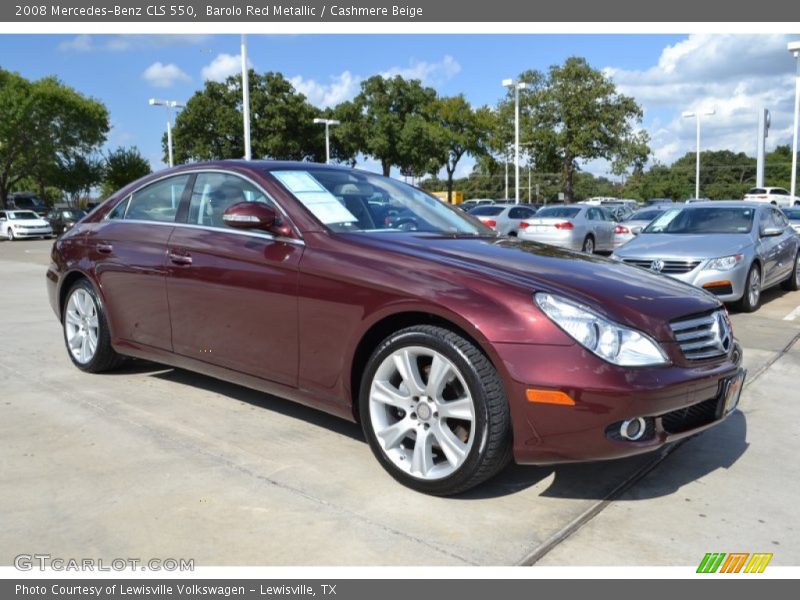 Barolo Red Metallic / Cashmere Beige 2008 Mercedes-Benz CLS 550