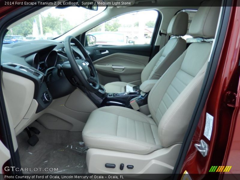 Sunset / Medium Light Stone 2014 Ford Escape Titanium 2.0L EcoBoost