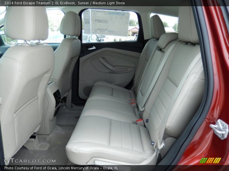 Sunset / Medium Light Stone 2014 Ford Escape Titanium 2.0L EcoBoost