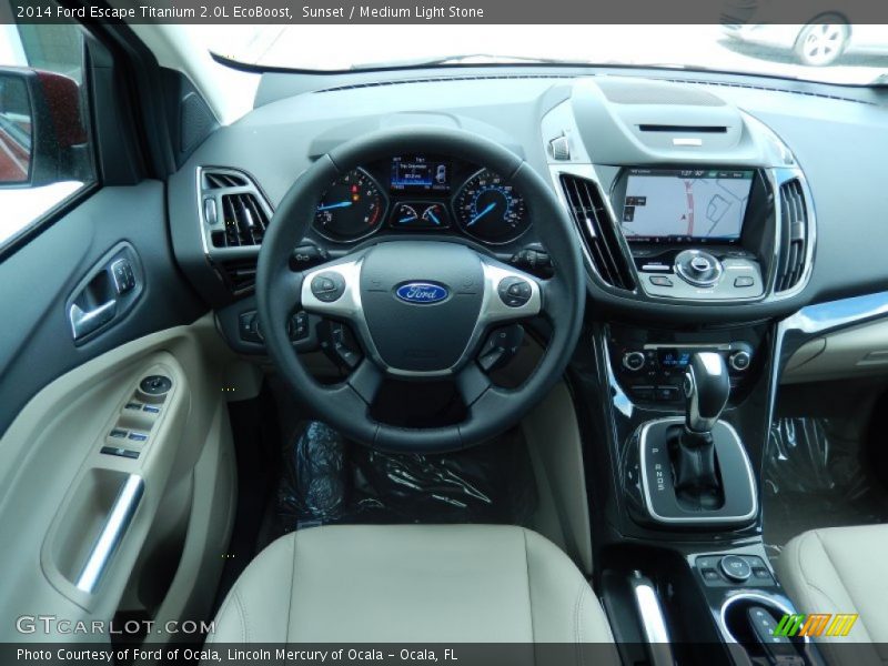 Sunset / Medium Light Stone 2014 Ford Escape Titanium 2.0L EcoBoost
