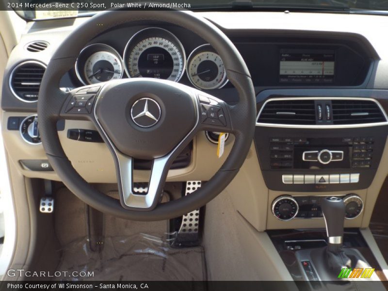 Polar White / Almond/Mocha 2014 Mercedes-Benz C 250 Sport