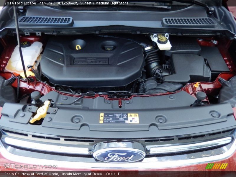 Sunset / Medium Light Stone 2014 Ford Escape Titanium 2.0L EcoBoost
