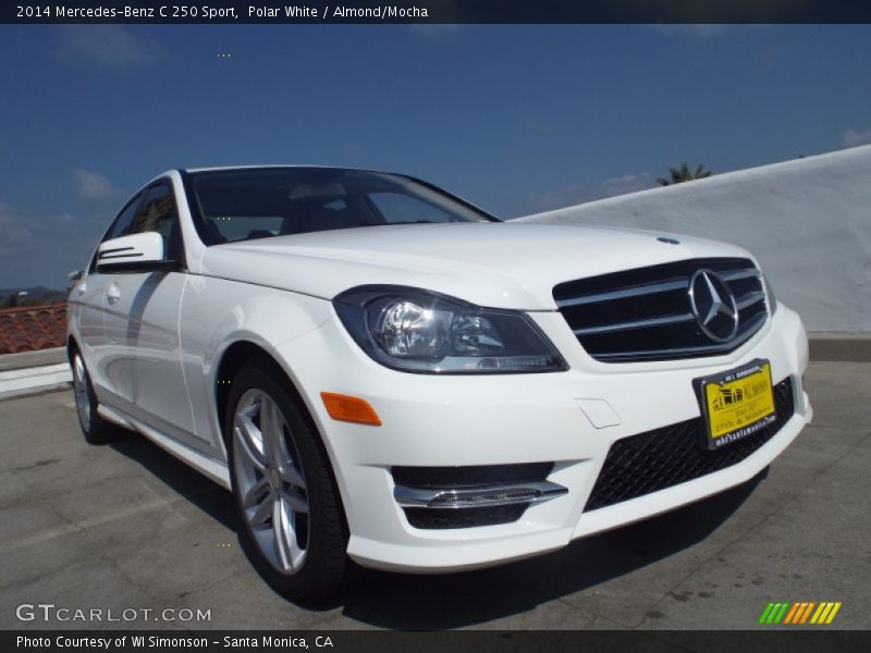 Polar White / Almond/Mocha 2014 Mercedes-Benz C 250 Sport