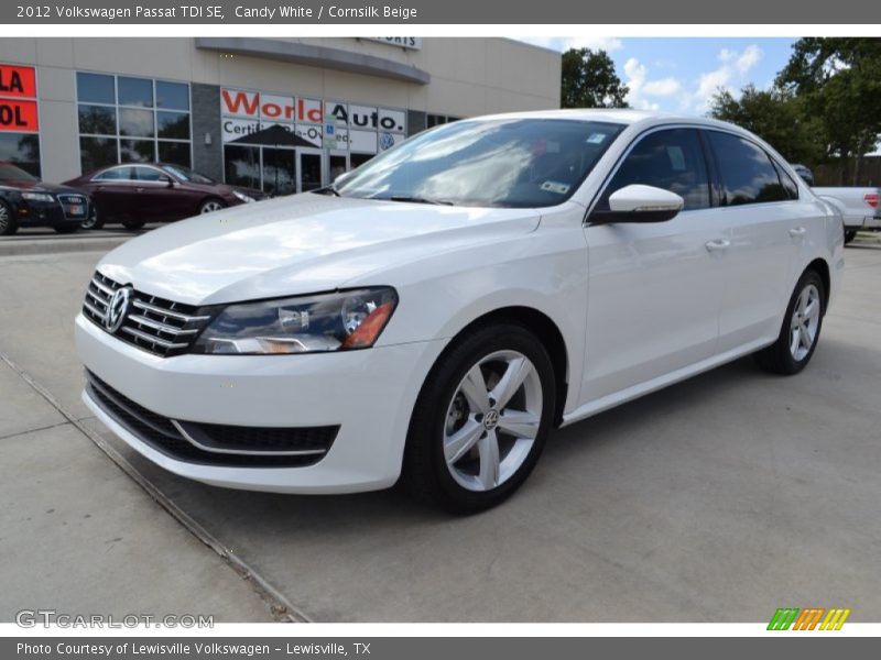 Candy White / Cornsilk Beige 2012 Volkswagen Passat TDI SE