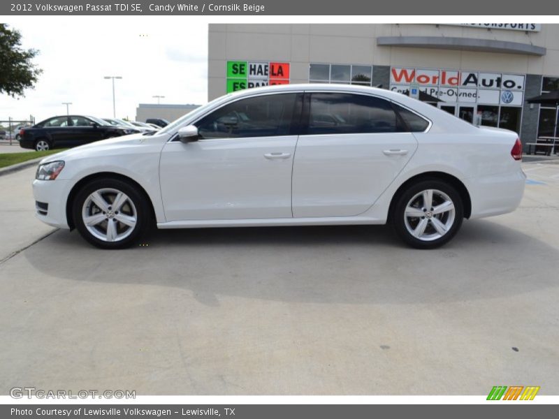 Candy White / Cornsilk Beige 2012 Volkswagen Passat TDI SE
