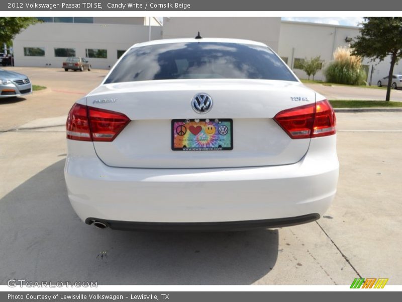 Candy White / Cornsilk Beige 2012 Volkswagen Passat TDI SE