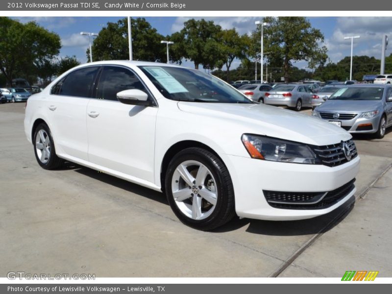 Candy White / Cornsilk Beige 2012 Volkswagen Passat TDI SE