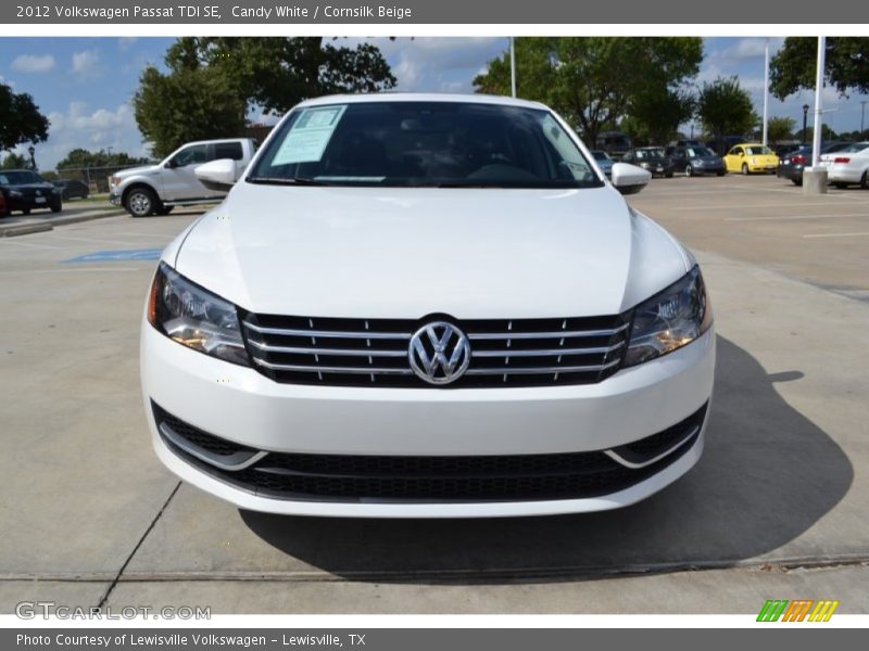 Candy White / Cornsilk Beige 2012 Volkswagen Passat TDI SE