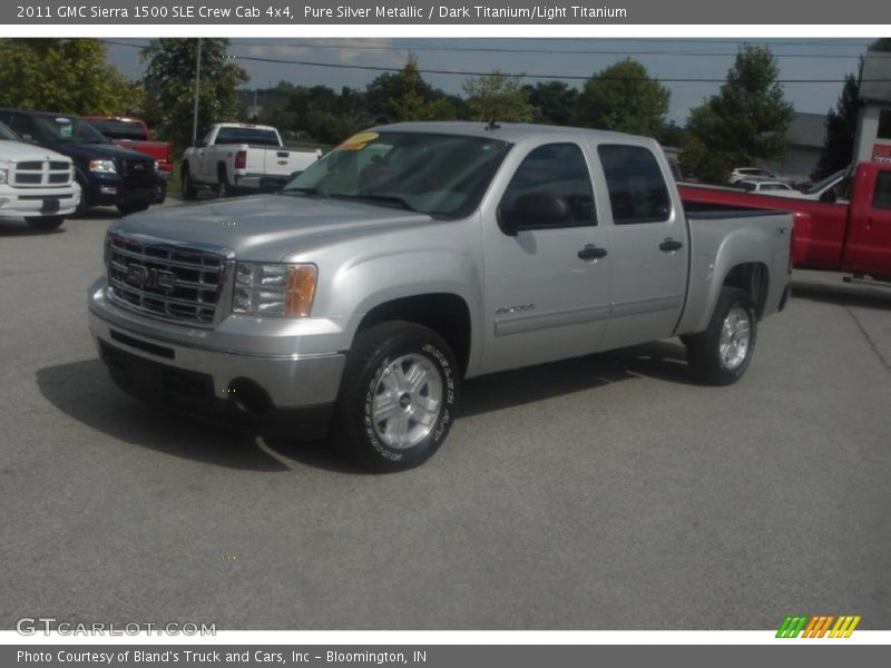 Pure Silver Metallic / Dark Titanium/Light Titanium 2011 GMC Sierra 1500 SLE Crew Cab 4x4