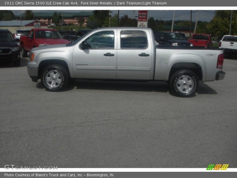 Pure Silver Metallic / Dark Titanium/Light Titanium 2011 GMC Sierra 1500 SLE Crew Cab 4x4
