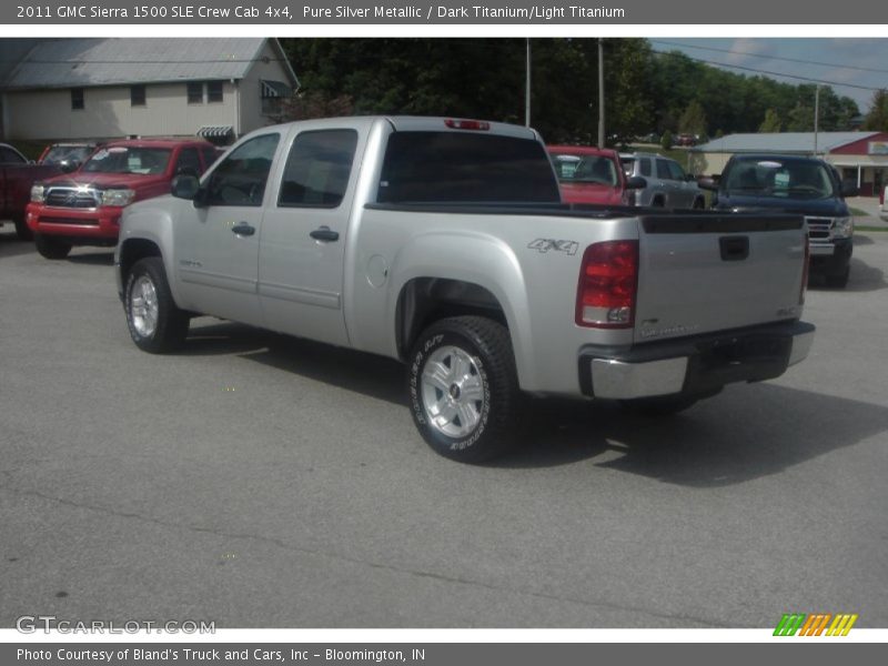 Pure Silver Metallic / Dark Titanium/Light Titanium 2011 GMC Sierra 1500 SLE Crew Cab 4x4