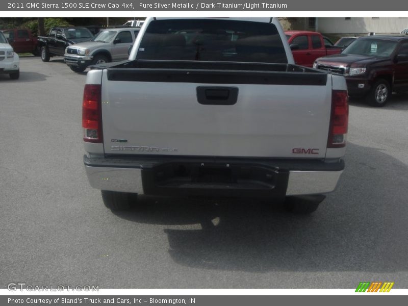 Pure Silver Metallic / Dark Titanium/Light Titanium 2011 GMC Sierra 1500 SLE Crew Cab 4x4