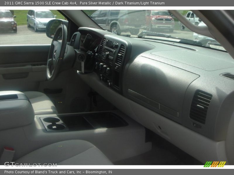 Pure Silver Metallic / Dark Titanium/Light Titanium 2011 GMC Sierra 1500 SLE Crew Cab 4x4